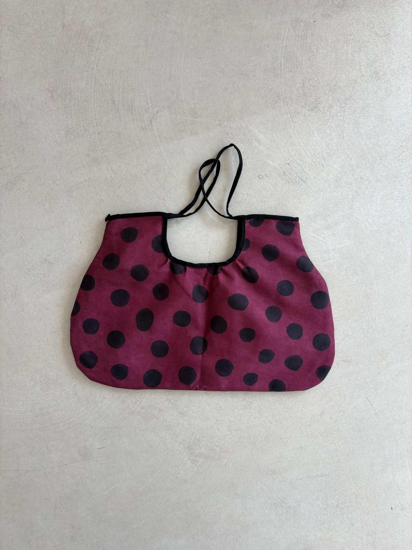 Polkadots Bag Burgundy