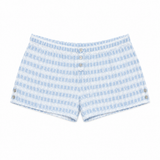 Button Short Blue