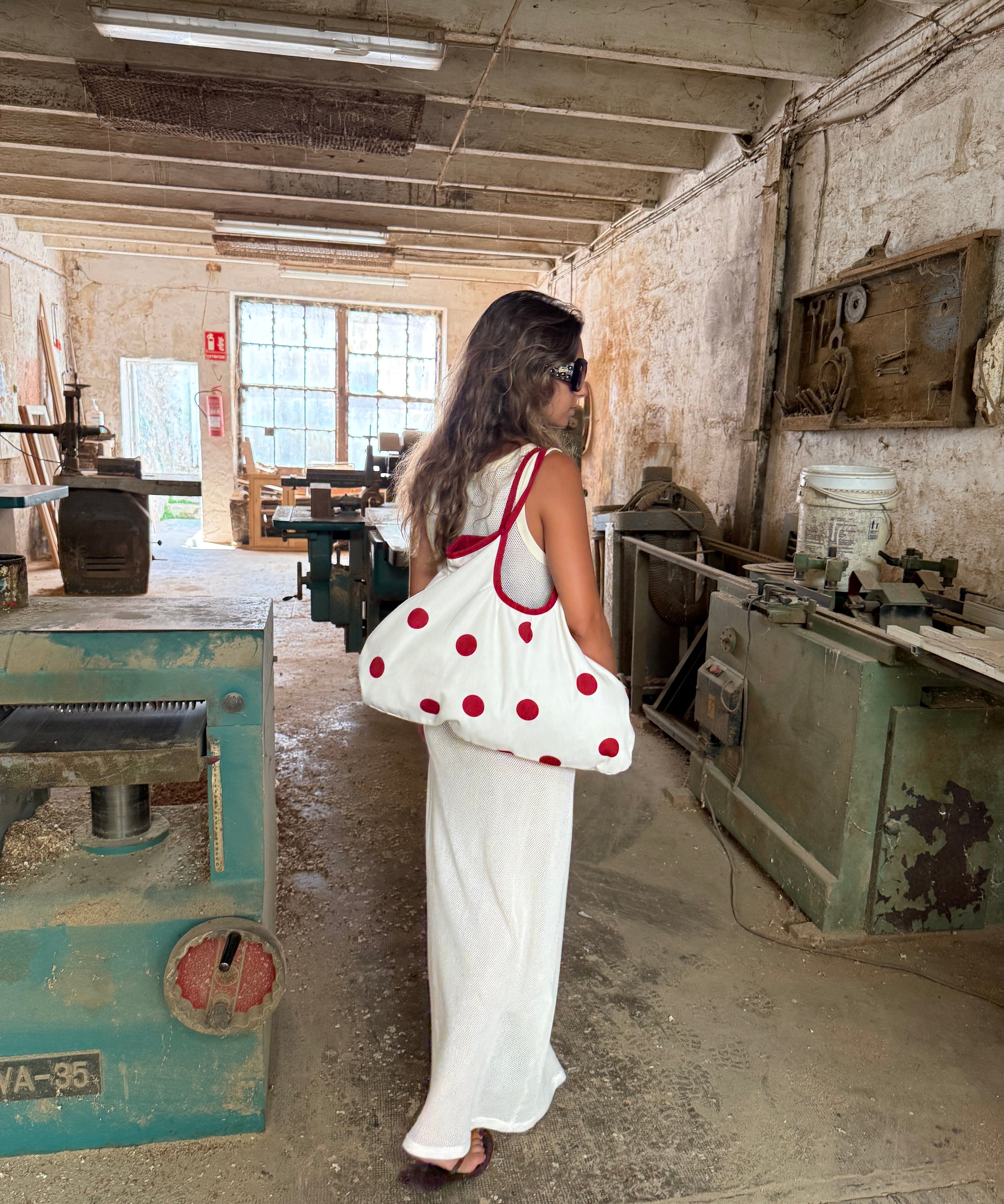 Polkadots Bag Red