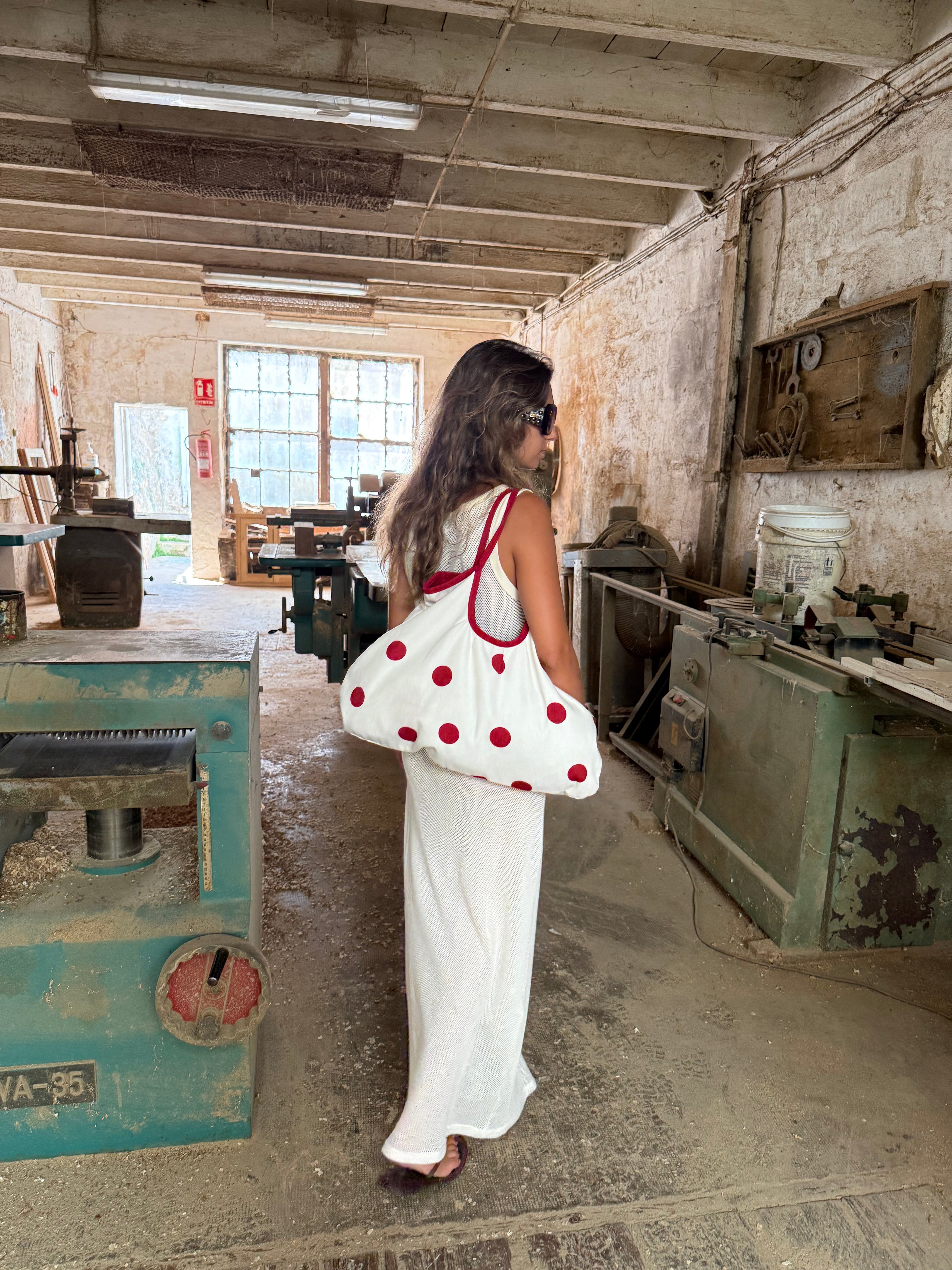 Polkadots Bag Red