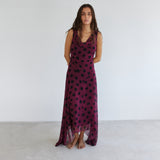 La Fabulosa Burgundy Dots