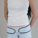model- Model is 1.64 m (5'4") and wears size S